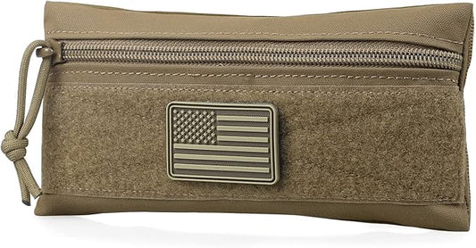 WYNEX Tactical Tool Zipper Pouch, Bag Insert EDC Organizer Utility Admin Storage Pocket Accessories Snack Pouch with Hook Backing for MK3 MK4 Chest Rig