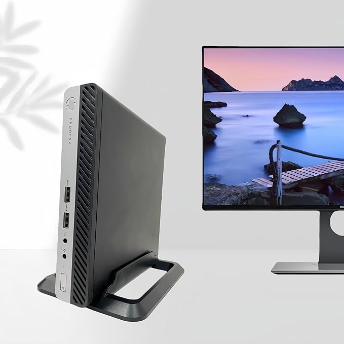 Vertical Stand Base for HP mini PC HP Prodesk 400 G2 G3 G4 G5 G6 G8 600 G2 G3 G4 G5 G6 G8 DM EliteDesk 800 705 G2 G3 G4 G5 G6 G8 Desktop mini PC Base