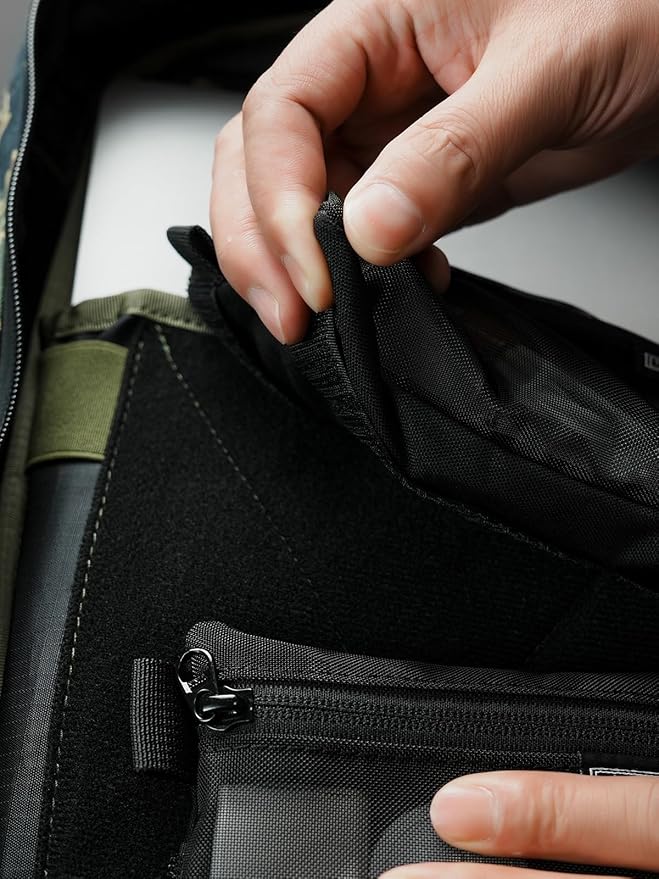 TACTICAL_GEEK Storage A5 EDC Storage Pouch Set, Molle EDC Gadget Pouch, Multi-Functional Utility Small Tool Pocket, Small Organizer for Daily Carry (Transparent Black)