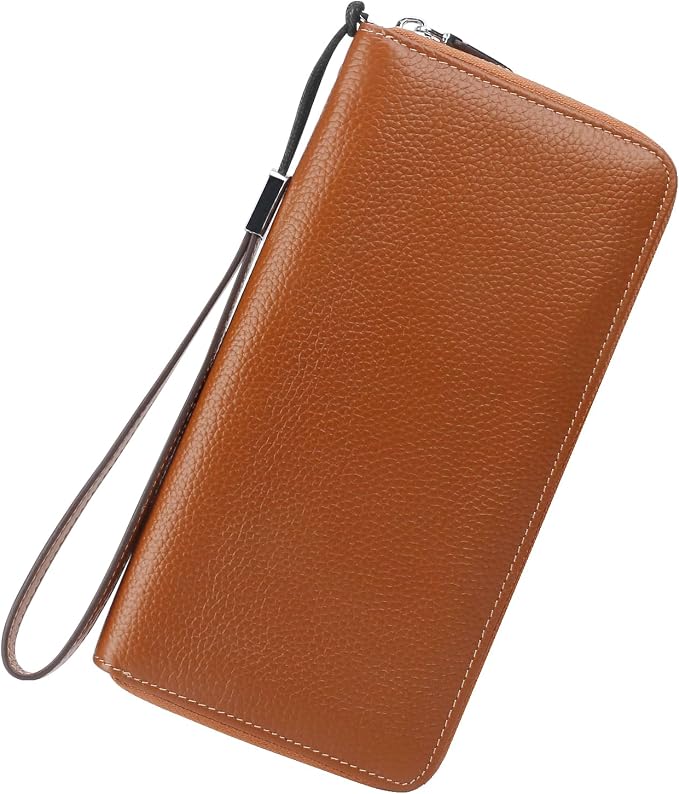 Lavemi Small Compact Women Wallet RFID Blocking Genuine Leather Bifold Purse with ID Windows