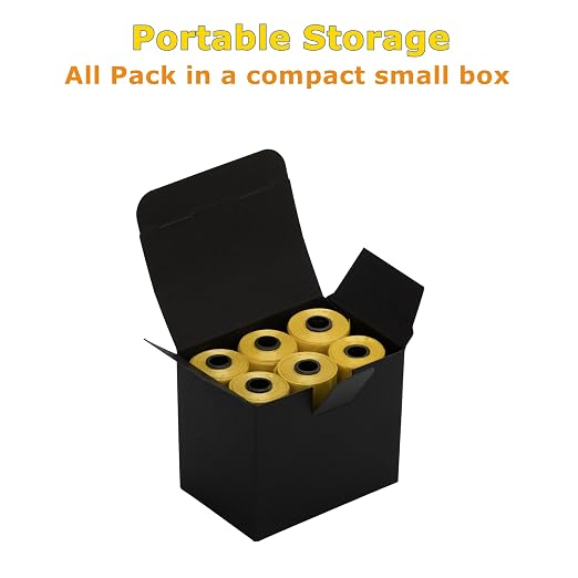 Ginsco 0.8 Gallons Disposable Trash Bags for Mini Car Trash Can, Portable Small Car Garbage Bags, Cars Accessories, Mini Trash Bags, Plastic Trash Bag for Cars/Home/Office (6 Rolls/90Counts) Yellow
