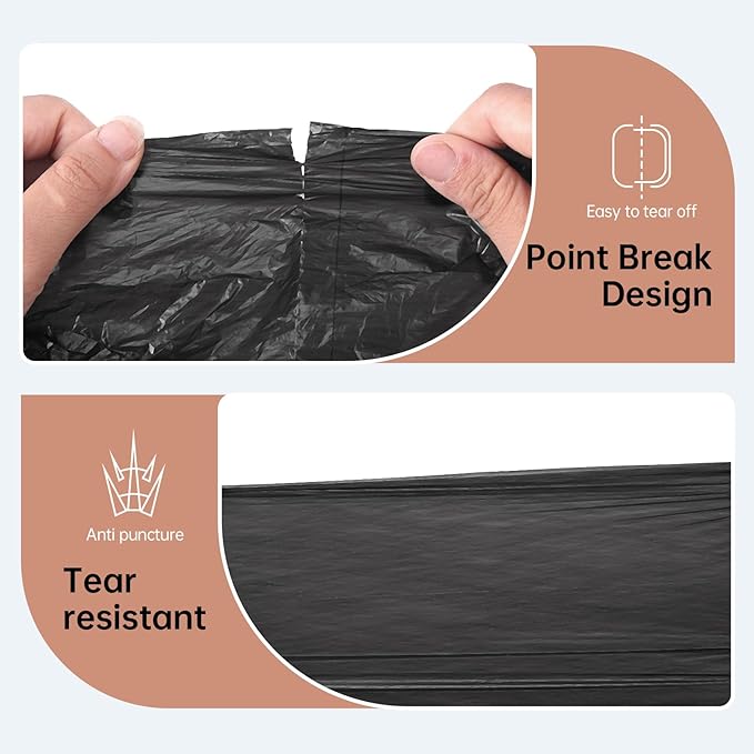 Car Trash Can Bags (5-Pack) total 75 bags- For Car