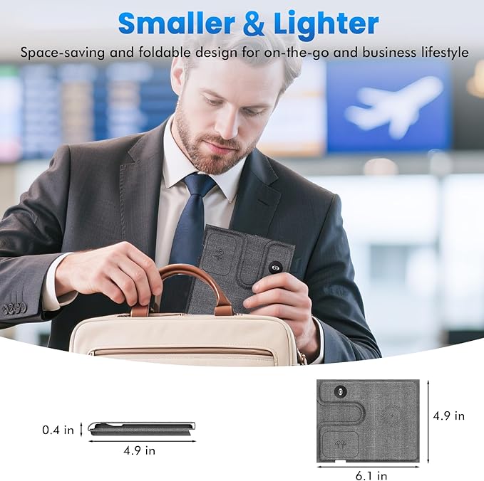 Wireless Charger iPhone, Fast Charging Station for Apple Watch, 3 in 1 Portable Charge Stand for Samsung Galaxy S24/S25 iWatch iPhone 16 15 14 13 12 Pro Max AirPods