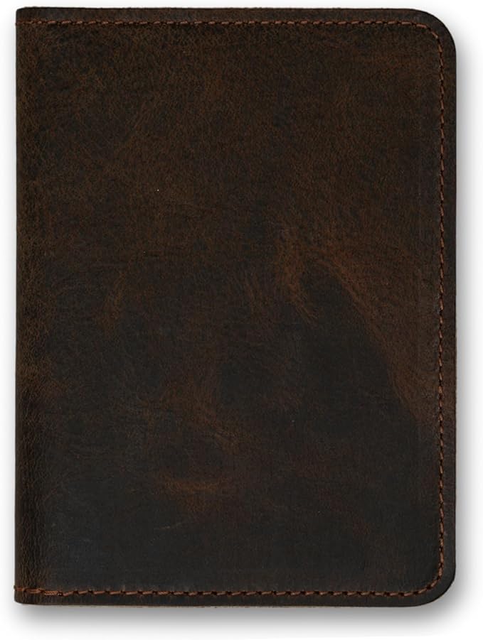 PEGAI Personalized Leather, Passport Holder For Travel | Handmade Passport Wallet Cover Case | Travel Document Holder, Passport Cover for Men, Women, and Family | Pike (RB Sand Brown)