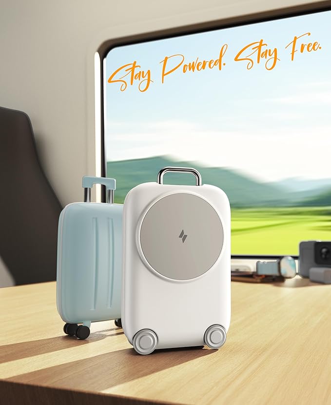 PaktVault 2026 Traveling Fast Wireless Charging Station for Apple Devices, Magnetic 3 in 1 MagSafe Charger Stand for iPhone 17 16 15 14 13 12 Pro Max Plus Air, Apple Watch&Air pods Pro-Gift for Her