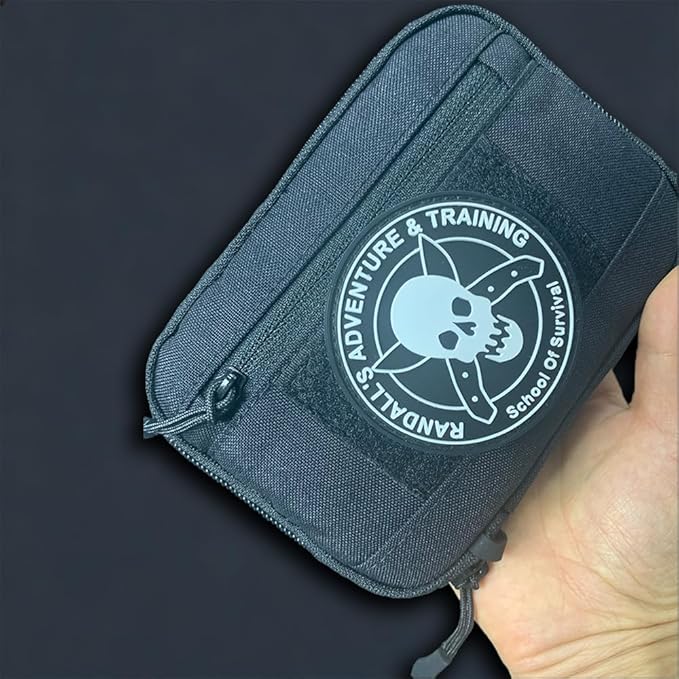 ROARING FIRE Picofire Pro EDC Pouch Organizer - [Small Tool Pouch] for Electronics, Cables, Flashlights - with YKK Zippers, Weatherproof Resistant 500D Nylon for pouches men (black)