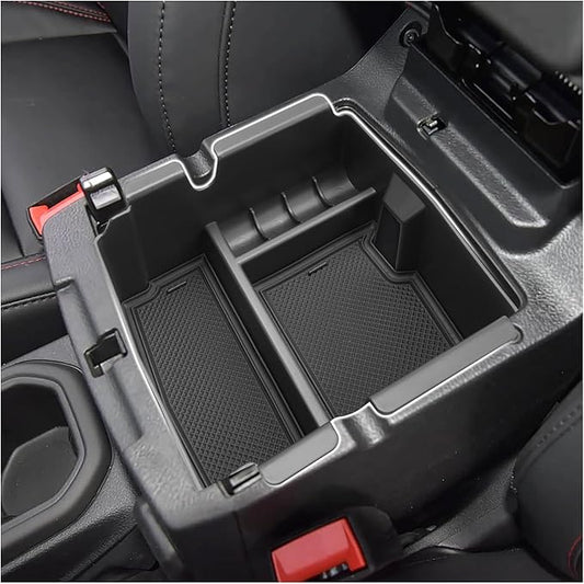 SXCY for 2025 2026 Jeep Wrangler JL/Gladiator JT Center Console Organizer for 2025 2026 Jeep Wrangler Accessories 2018-2026 Wrangler JL/2020-2026 Gladiator JT Armrest Console Organizer Tray