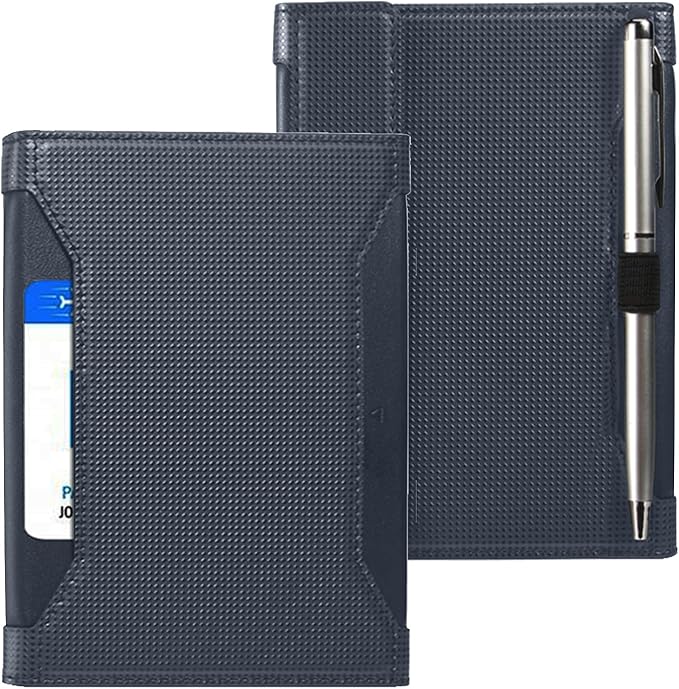 Passport Holder for Travel Essentials, RFID Blocking PU Leather Passport Wallet Cover Card holder Case Passport Book Holders for Women and Men, Dark Blue