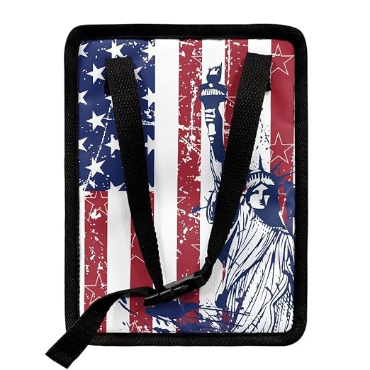 Biyejit USA Statue of Liberty Car Trash Bin Collapsible Car Organizers and Storage for Front Seat Multipurpose Trash Bag Automotive Garbage Can Car Accessories Interior Car Organizer 4th of July Gift