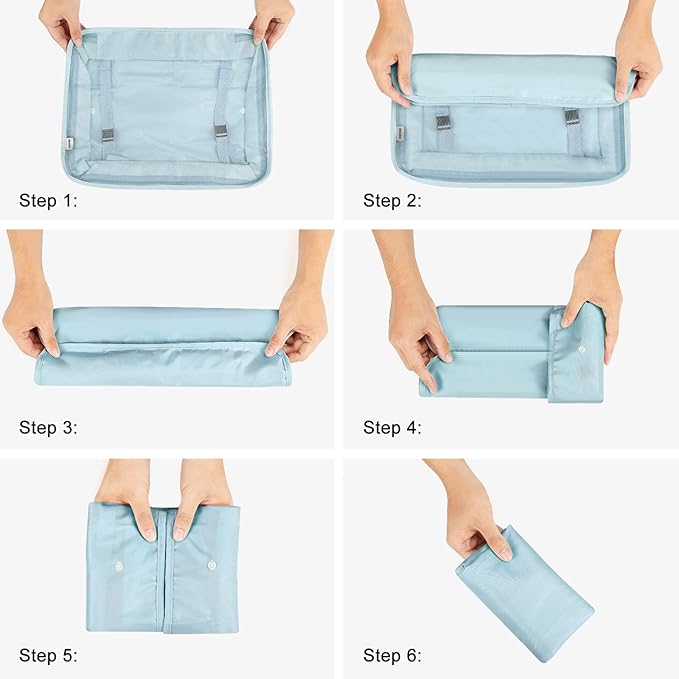 Mossio 9 Set Packing Cubes with Shoe Bag & Electronics Bag - Luggage Organizers Suitcase Travel Accessories