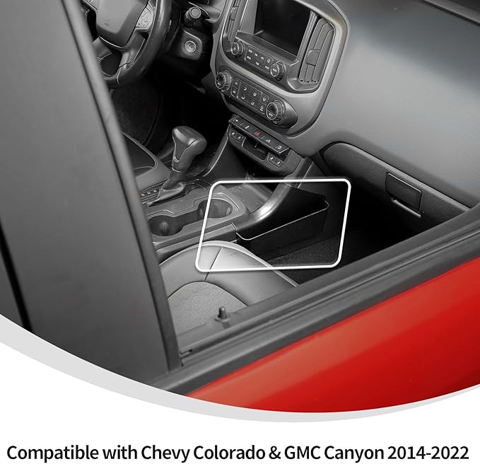 Linskip Center Console Storage Organizer Kit Compatible with Chevy Colorado & GMC Canyon 2014-2022, Hanging Storage Box + Gear Shift Side Pocket