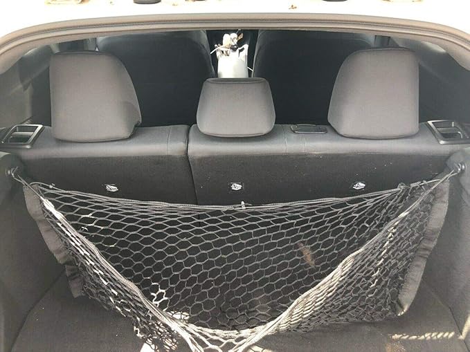 Rear Trunk Organizer Cargo Net for Toyota C-HR 2018-2022 – Envelope Style Cargo Net for SUV - Premium Mesh Elastic Car Trunk Organizer Vehicle Carrier Storage –Compatible with C-HR