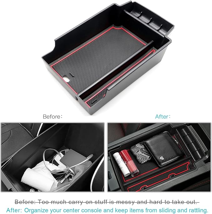 CDEFG Center Console Accessory Organizer for 2019 2020 2021 2022 2023 2024 2025 2026 Chevy Blazer Armrest Storage Box 2019-2026 Chevy Blazer Accessories (NOT for Blazer EV)