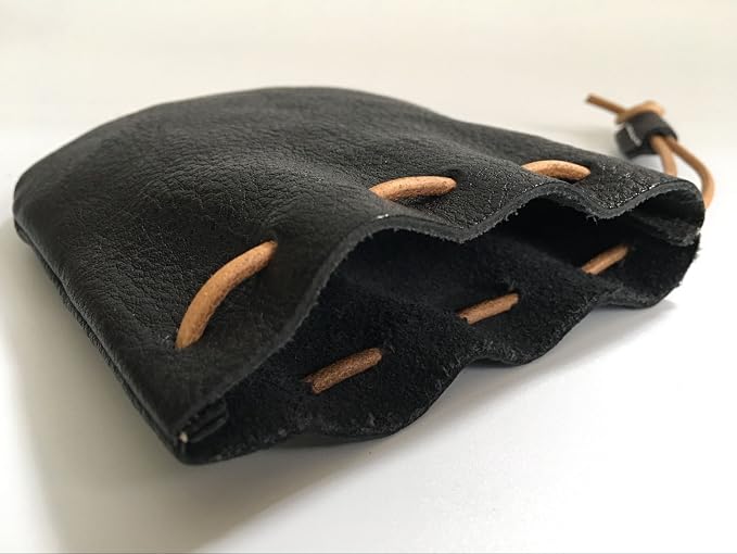 Fantastic Workmanship Genuine Leather Drawstring Coin Purse