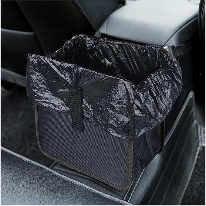 carleef Hanging Car Trash Can,Foldable & Leak-Proof Car Trash Bin with 7L Large Capacity for Keeping Tidy,Multipurpose Universal Cars Garbage Can as Cars Organizer and Storage