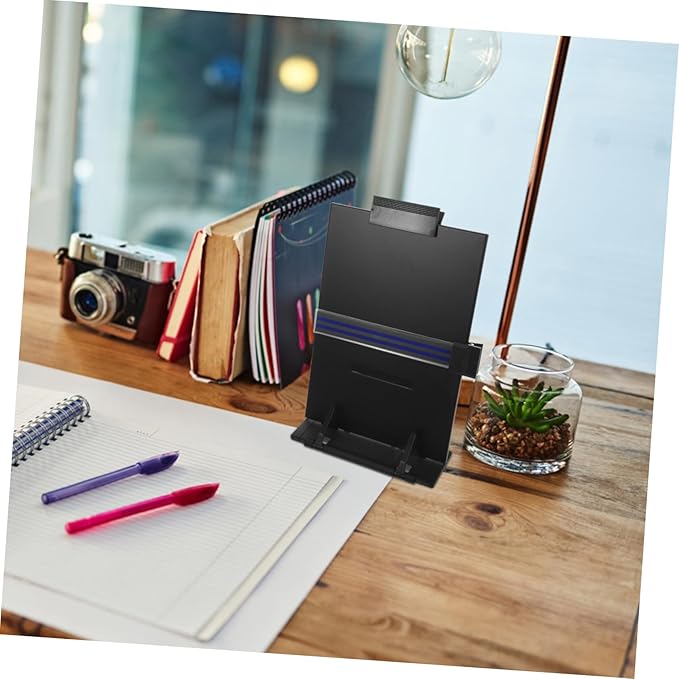 TEHAUX Adjustable Document Holder Stand Retractable Copy Stand for Students Reading and Learning and Design for Comfortable Viewing and Organization