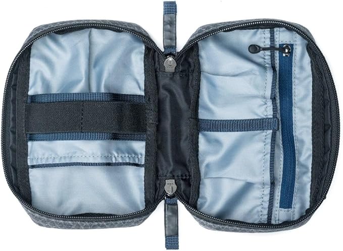 Think Tank Tech Accessory Pouch, Grey, Nylon, 9x9x6.25 inches, 6 Pockets, Zipper Closure