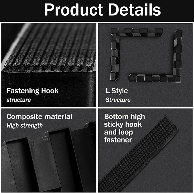8 Pack Car Trunk Organizer Blocks for Back of SUV Multipurpose Car Storage Organizer Blocks Trunk Divider Available to Wool Carpet for Truck SUV Van Cargo