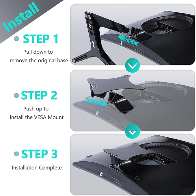 CRG5 VESA Adapter Compatible with Samsung 24" C24RG50, 32" CF397 Curved Monitor（Fits LC24RG50FQNXZA, LC24RG50FZNXZA, LC32F397FWNXZA）