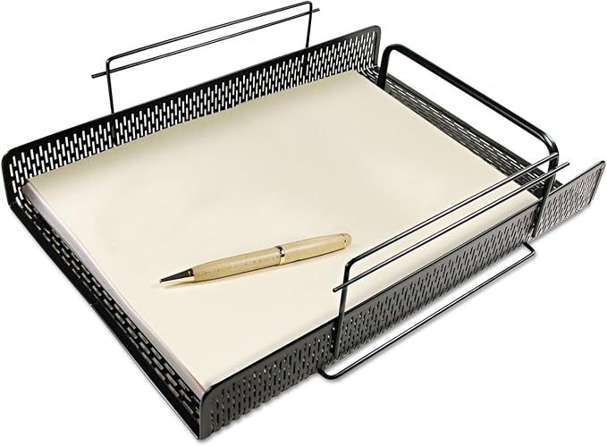 Artistic Urban Collection Punched Metal Letter Tray 8.5" x 11", Black (ART20002)