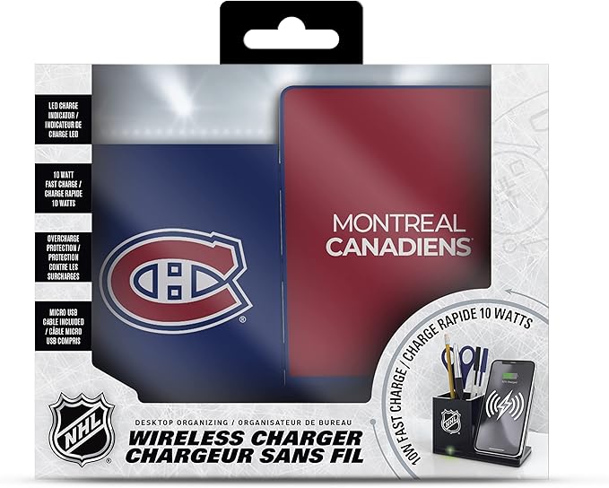 SOAR NHL Wireless Charger and Desktop Organizer