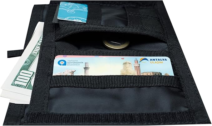 Chameleon Bifold Mens Nylon Wallet-Military Tactical Men Wallet- Canvas Thin Front Pocket Travel Bi-Fold Wallet-Best Nylon Travel Pouch
