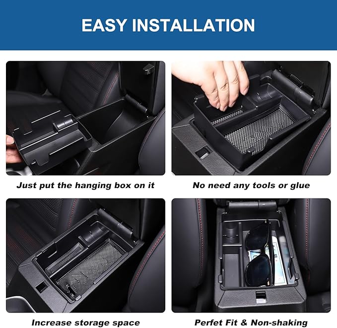 TOYCIDFG Center Console Armrest Box Organizer Tray Insert Compatible with Alfa Romeo Tonale, Car Interior Organization Accessories