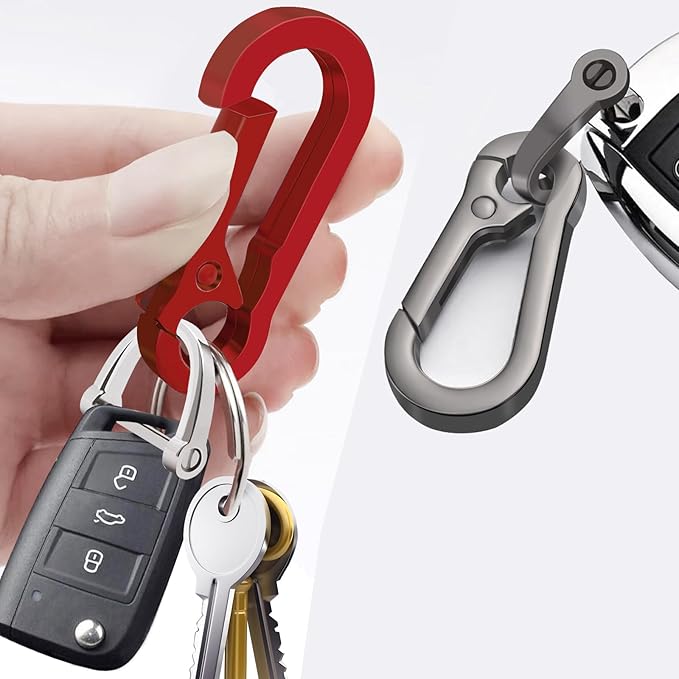 Zinc Alloy Key Chain 3 Packs Keychain Keyring Organizer Key Ring Holder Clip for Men and Women