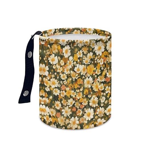 Black Cat Maple Leaf Pumpkin Car Front Seat Can Leak Proof Front Seat Back Seat Garbage Container Bag Kitchen Rubbish Bin Fashion Vehicle Organization Bin, Easy to Use