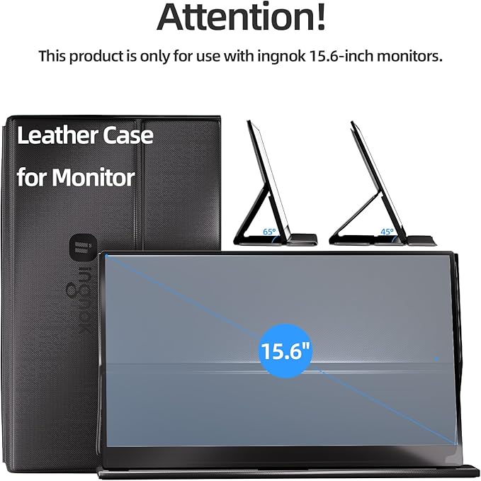 Ingnok Portable Monitor Cover Stand - Applicable to YN02D/YN02B Smart Cover with Ultra-Thin & Ultra-Light Design, Magnetic Attachment for Enhanced Protection