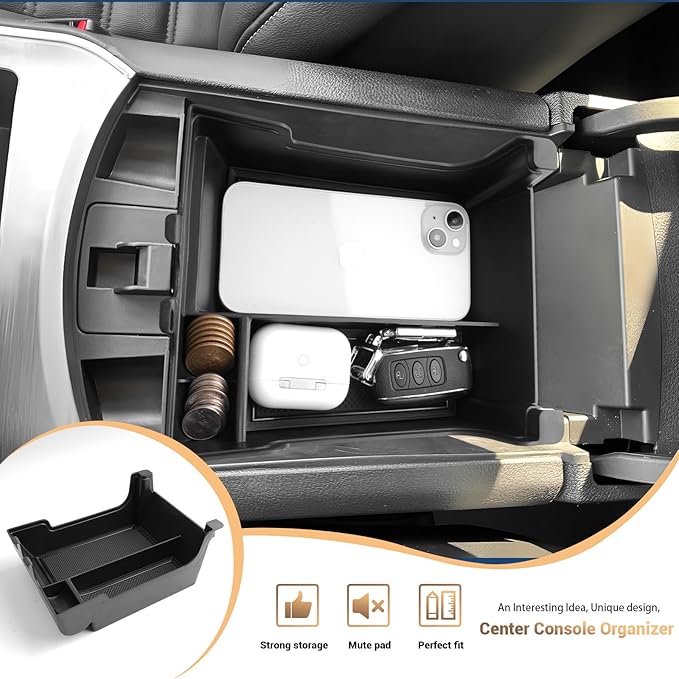 for 2024 Ford Edge Center Console Organizer Tray for 2021-2024 Edge SE/SEL/ST-Line/Titanium/ST Middle Console Storage Center Console Insert Tray Arm Rest Organizer for 2024 Ford Edge Accessories