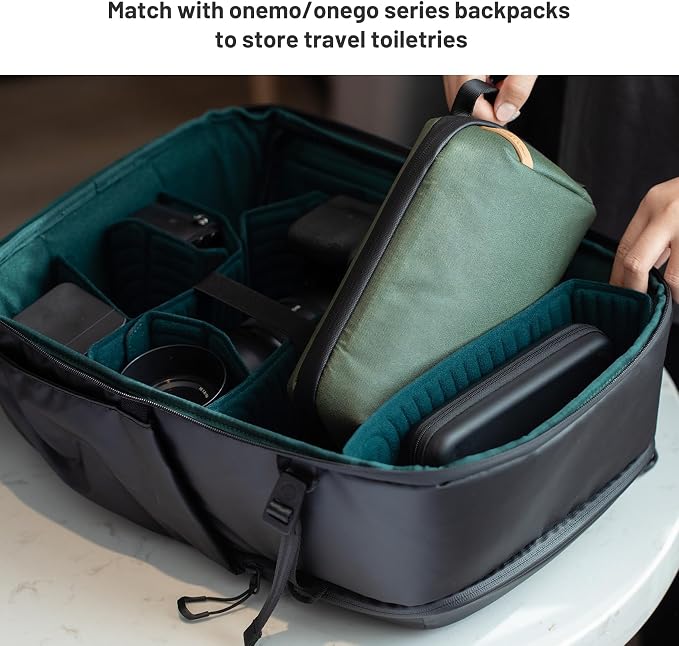PGYTECH Travel Toiletry Bag for Men & Women, Hanging Compact Pouch, Waterproof Dopp Kit for Traveling, Shaving Bag Makeup Bag Organizer for Toiletries