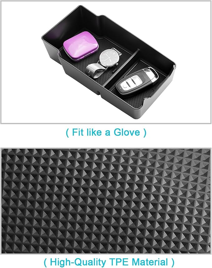 CDEFG for 2024 2025 Buick Envision Center Console Organizer Tray 2024 2025 Buick Envision Accessories Middle Console Organizer Armrest Storage Box(for Armrest)