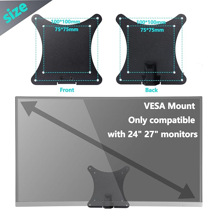 CRG5 VESA Adapter Compatible with Samsung 24" C24RG50, 32" CF397 Curved Monitor（Fits LC24RG50FQNXZA, LC24RG50FZNXZA, LC32F397FWNXZA）