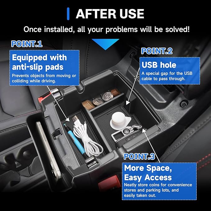 SXCY [4PCS Tray for 2025 2026 Jeep Wrangler Center Console Organizer for 2018-2026 Jeep Wrangler Accessories [2 Armrest Tray+Privacy Storage+Door Storage] 2023-2025 2026 Wrangler Console Organizer