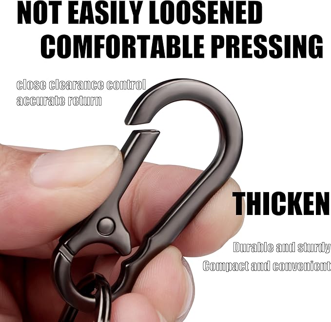 Wikavanli Metal Keychains Keyring Key Chain Ring Clip Holder Organizer for Home Car Keys Key Finder Women Men