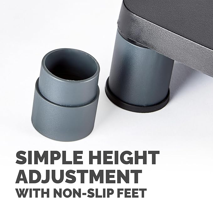 Fellowes® Monitor Riser, 4" H x 13 1/8" W x 13 1/2" D, Graphite