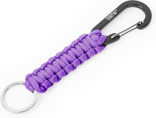 EOTW Carabiner Keychain,Paracord Keychain Small Aluminum Clip D Ring for Camping, Hiking, Fishing, Or As A Key Organizer