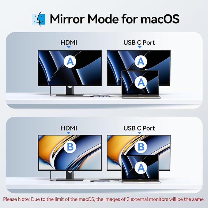 USB-C Hub HDMI Adapter for MacBook Pro/Air, 8-in-1 USB-C Video Hub with HDMI 4K@60Hz, SD/TF, USB-C Data Port, 100W PD, USB 3.0, USB-C Dongle Compatible with Dell XPS/Lenovo Thinkpad/HP/Surface/Yoga