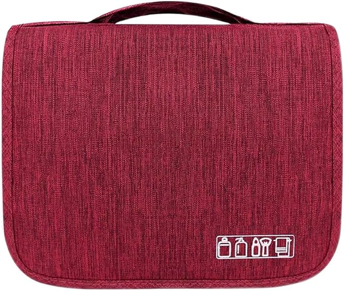 Sechunk Toiletry Bag Water-Resistant Makeup Cosmetic Bag Travel Organizer for Accessories Travel Bag with Hanging Hook