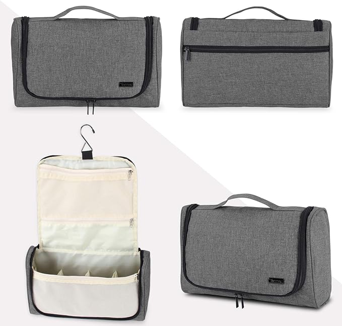 Teamoy Travel Storage Bag Compatible with Dyson Airwrap Styler, Portable Travel Organizer for Airwrap Styler and Attachments, Gray