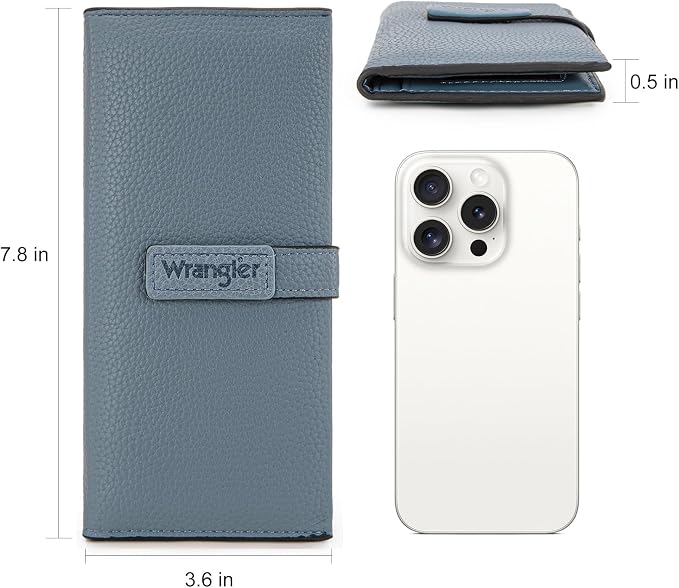 Montana West X Wrangler Wallets Women RFID Blocking Bifold Wallets, Card Cases & Money Organizers Clutch Wallet