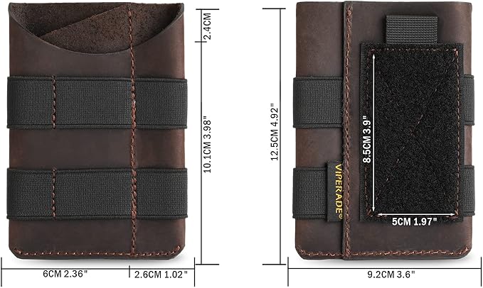 VIPERADE PL5 EDC Organizer Pouch, Slim EDC Pouch with DIY Patch Area for Daily Carry