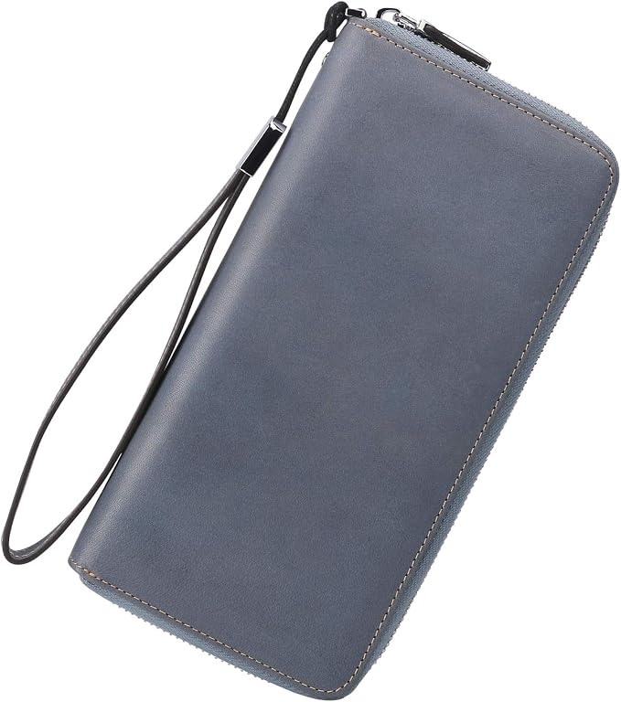 Lavemi Small Compact Women Wallet RFID Blocking Genuine Leather Bifold Purse with ID Windows