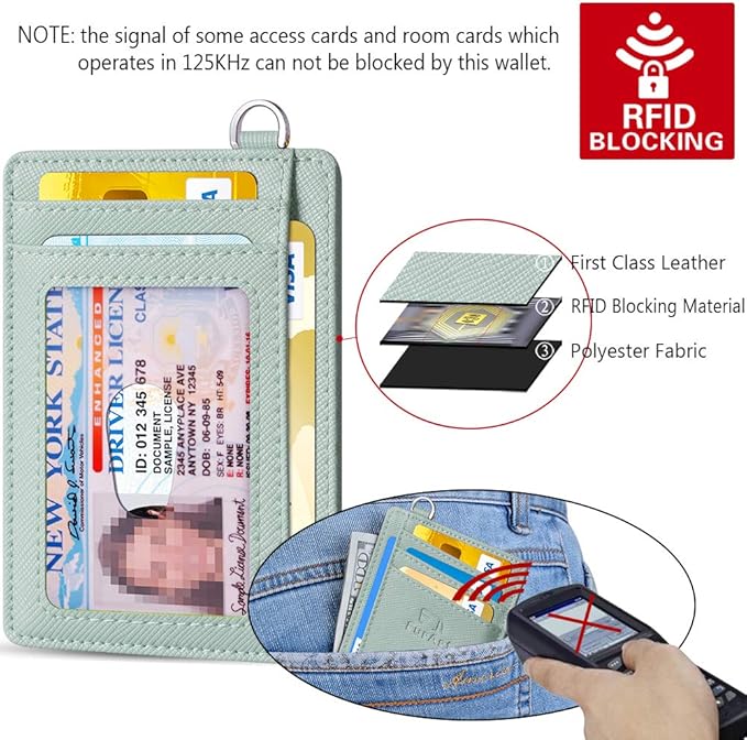 FurArt Slim Minimalist Wallet, Front Pocket Wallets, RFID Blocking, Credit Card Holder for Men