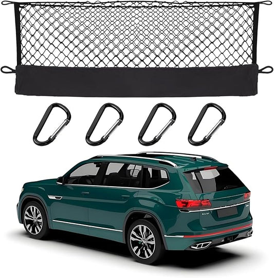 Envelope Style Cargo Net Compatible with Volkswagen Atlas New 2026 2025 2024 2023 2022 2021 2020 2019 2018 2017 Trunk Car Rear Tailgate Touring Netting