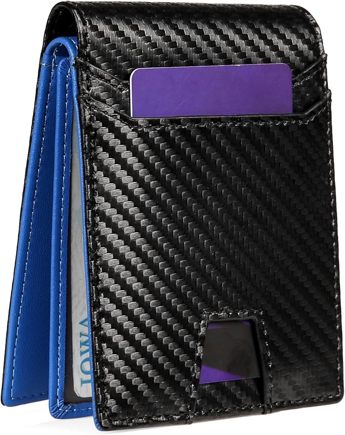 SENDEFN Wallet for Men RFID Blocking Bifold Leather Credit Card Holder