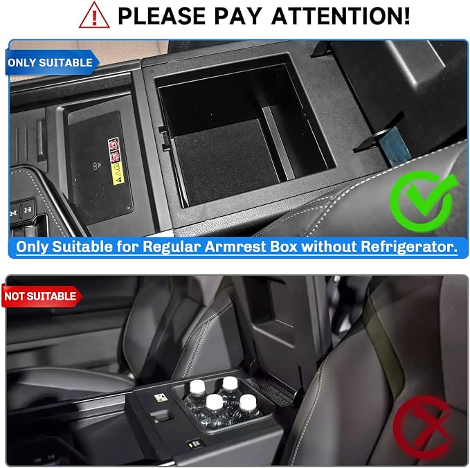 SXCY for 2024 2025 2026 Lexus GX 550 Center Console Organizer for Lexus GX 550 2024 2025 2026 Accessories Console Tray for 2024 2025 2026 GX550 Armrest Storage Console Organizer(No Refrigerator)