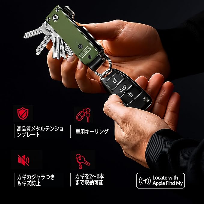 Richboyz Air Keychain for Outdoor Enthusiasts: Lightweight Aluminum GPS Tracker Key Holder for Men & Women