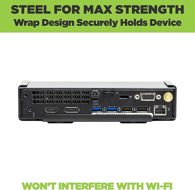 HIDEit Mounts Dell OptiPlex Micro Mount ??Steel VESA Wall & Under Desk Mount for Dell PCs | Compatible with 7040, 7050, 7060, 7070, 9020, 3020, 3040, 3046, 3050, 3060, 3070, 5050, 5060 Micro